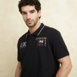 Camiseta polo Hombre Manga corta con Estampado Regular fit de Algodón UNIVERSITY CLUB - Image 3