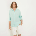 Camisa Hombre Manga larga Slim de Lino Cascais.